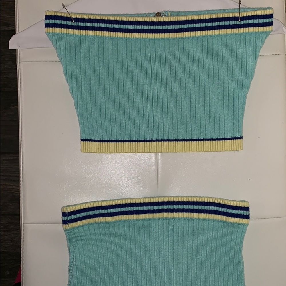 2 piece Halter top w/ Pencil Skirt